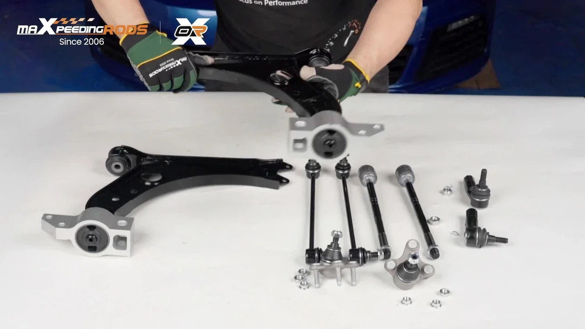 Front Lower Control Arms Tie Rods Sway Bars Links for Jetta Golf (2006–2014)