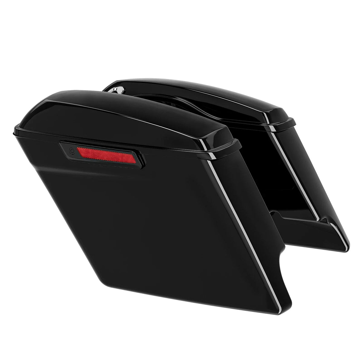 Conversion Bracket & Stretched Hard Saddlebags for Harley Softail Deluxe 84-17