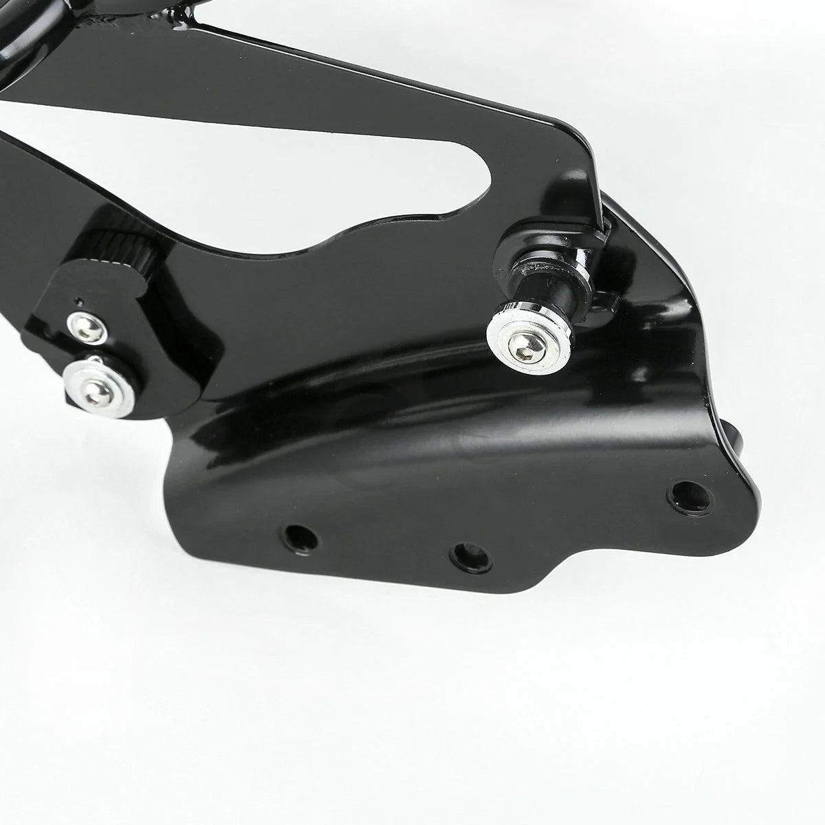 Black Luggage Rack Set (2X) & 4 Point Docking for Harley Electra Glide 09-13