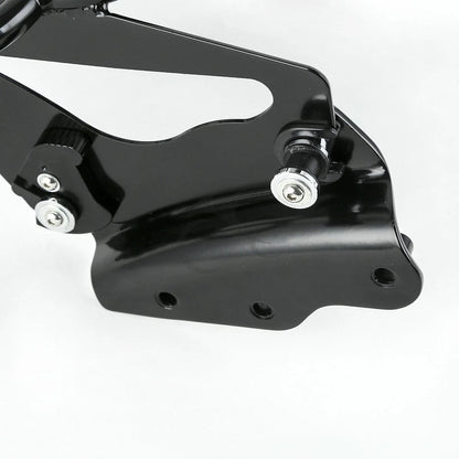 Black Luggage Rack Set (2X) & 4 Point Docking for Harley Electra Glide 09-13