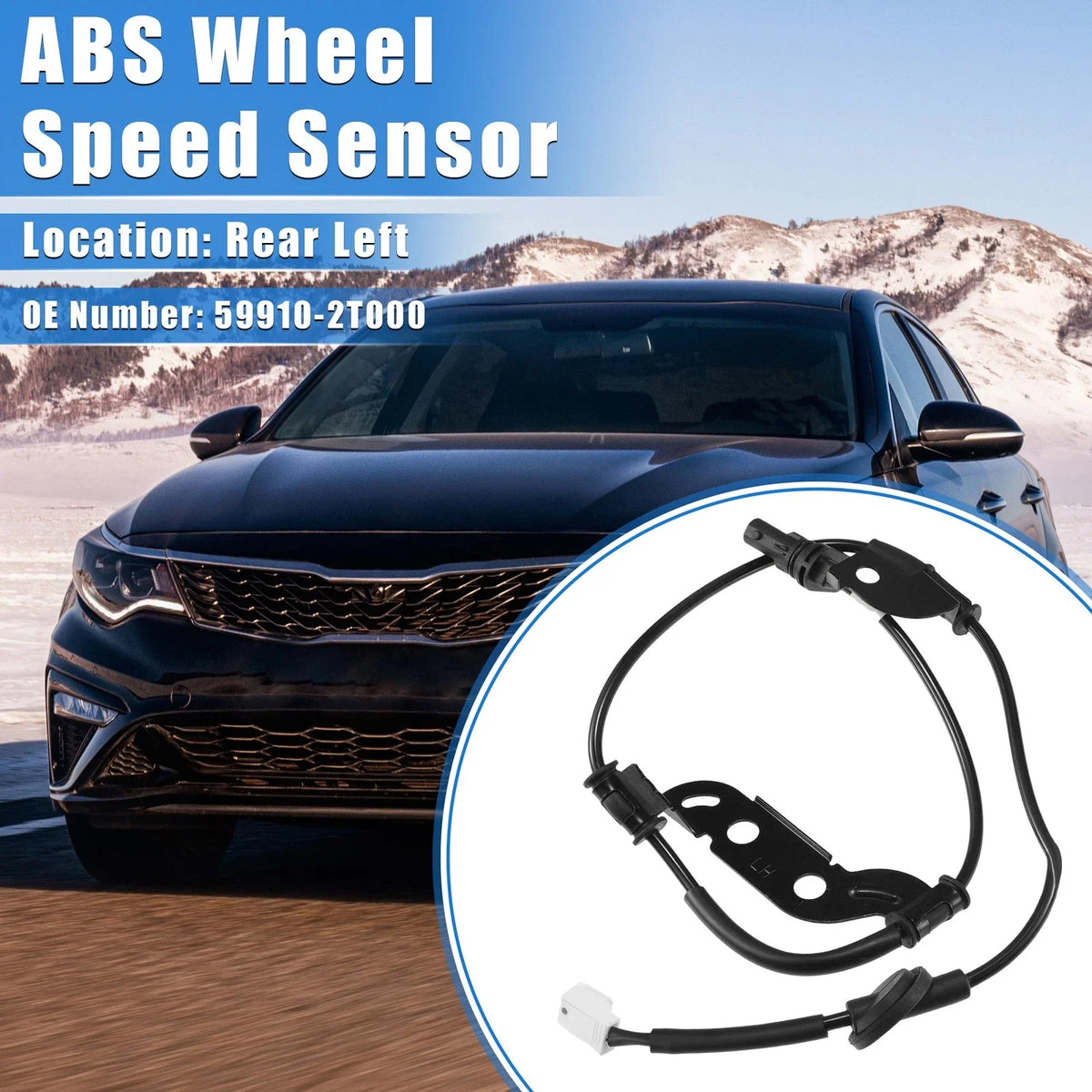 ABS Wheel Speed Sensor for Kia Optima (2011–2016) Rear Left No. 59910-2T000