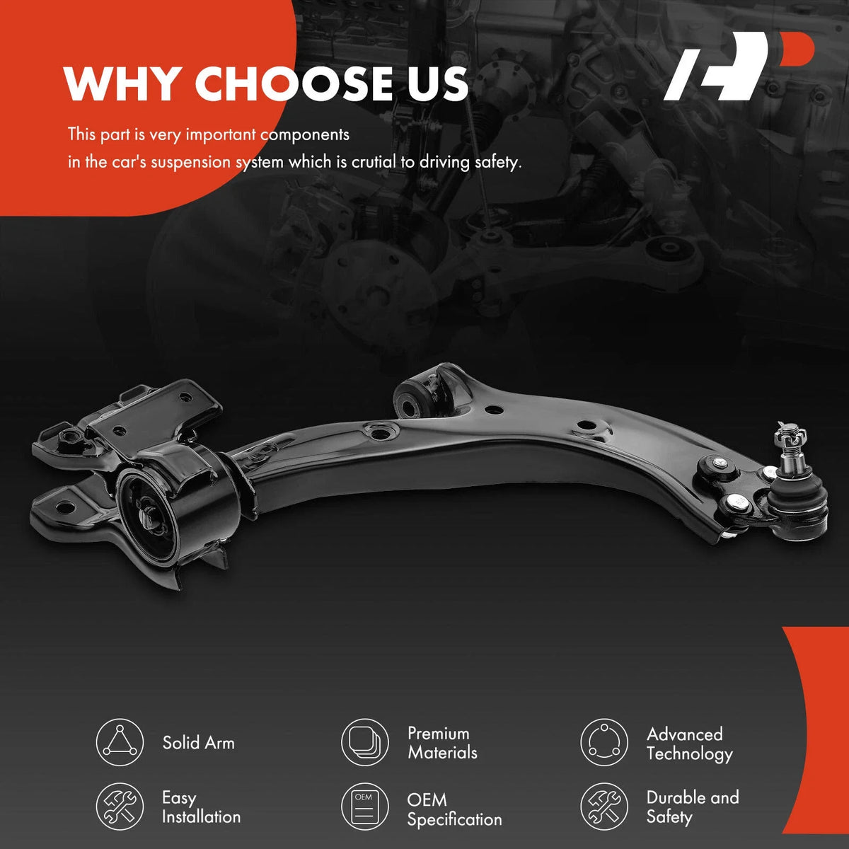 Control Arm with Ball Joint Front Right for Honda CR-V 2007-2011