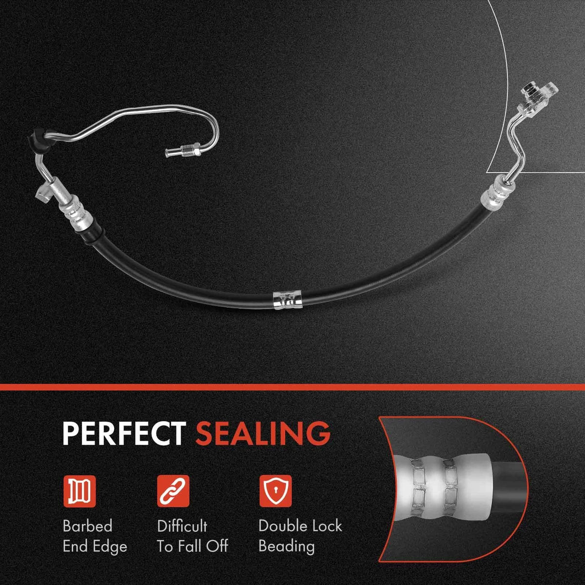 Pressure Line Hose for Power Steering - Honda Accord 1998 to 2002