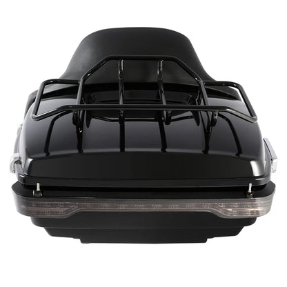 LED Backrest Pad Rack for Harley Touring Models Road Glide 2014-2026
