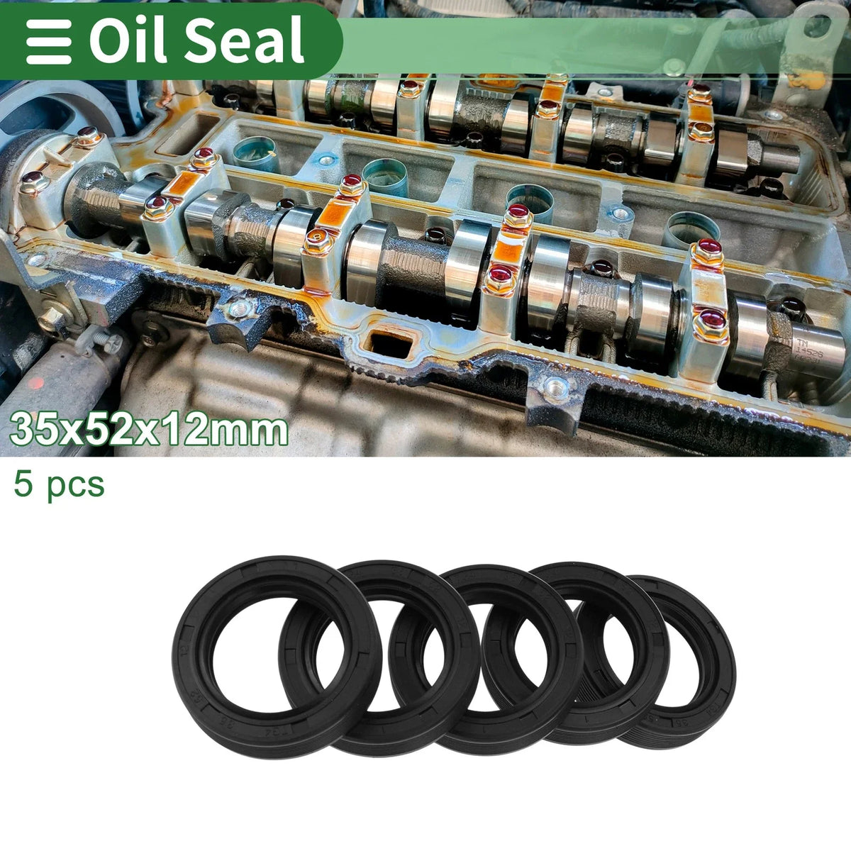 Oil Seal for Rotary Shaft (35x52x12mm)