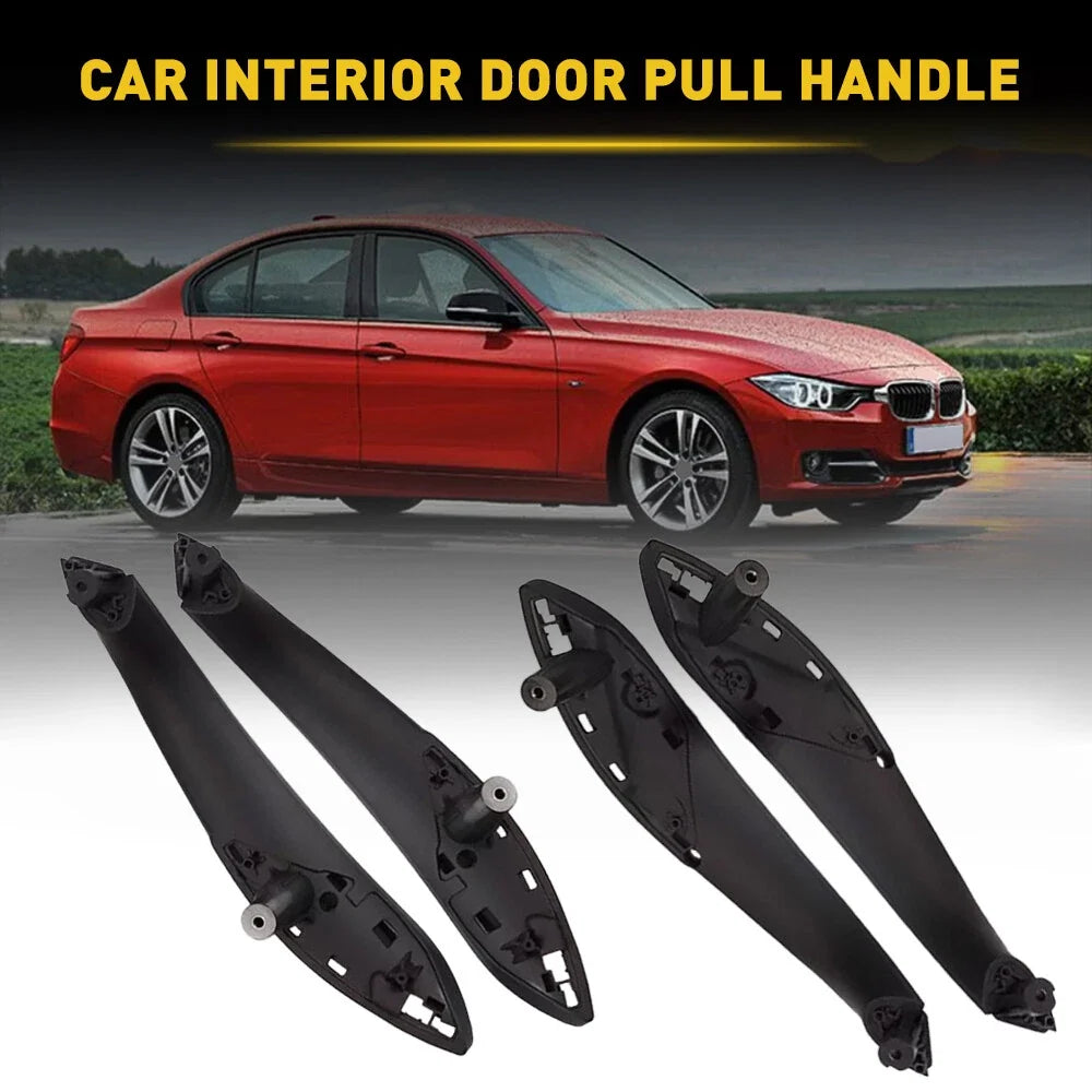 4-Piece Set of Black ABS Door Pull Handles for BMW F30 F35 2012-2019