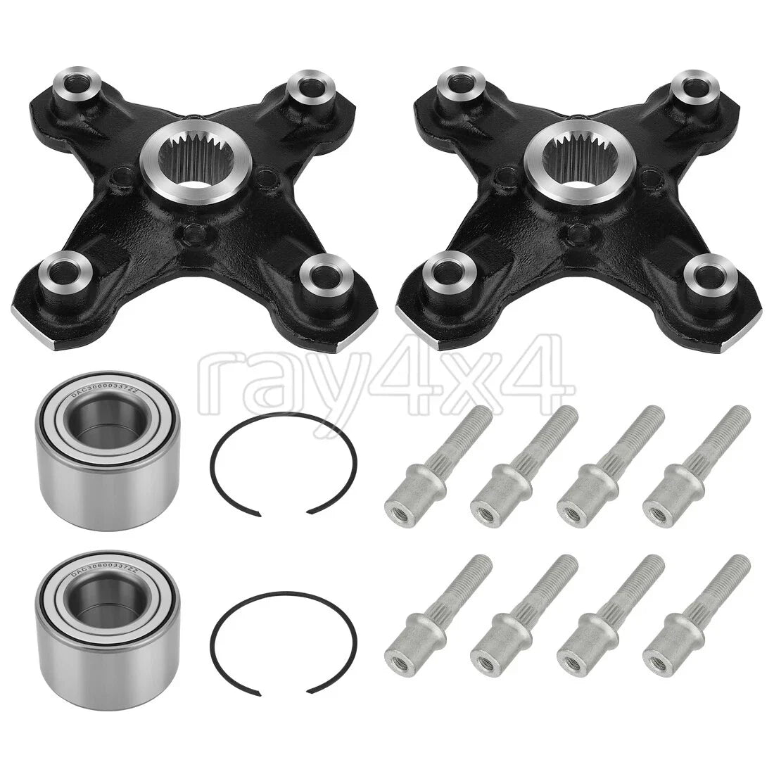 Front and Rear Hubs with Bearings & Studs for Can-Am Renegade 1000