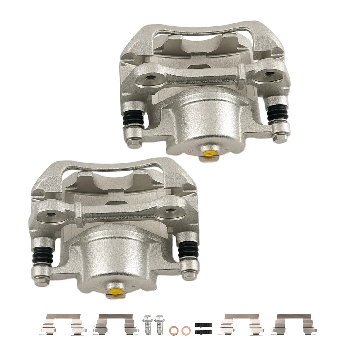 Front Disc Brake Calipers Set for Chevrolet Cobalt (2005–2010) w/Bracket