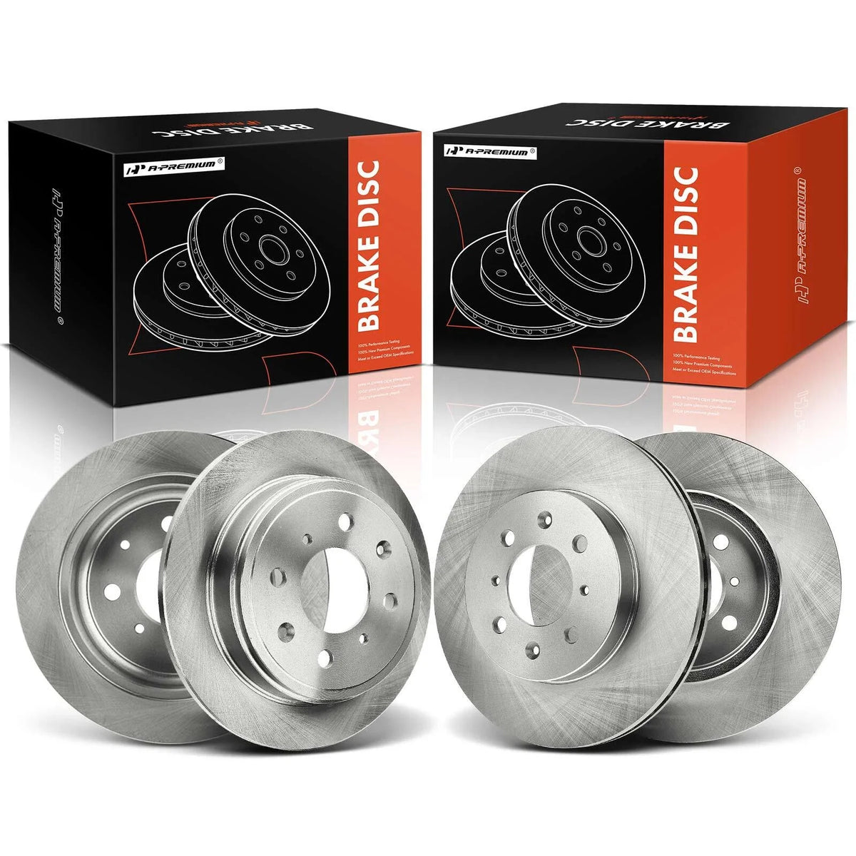 Front & Rear Disc Brake Rotors for Honda Civic (1999–2000)