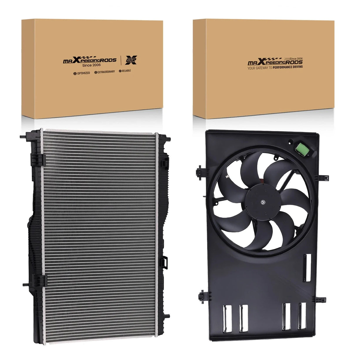 Radiator Condenser Cooling Fan Assembly for Ford EcoSport (2018–2022)