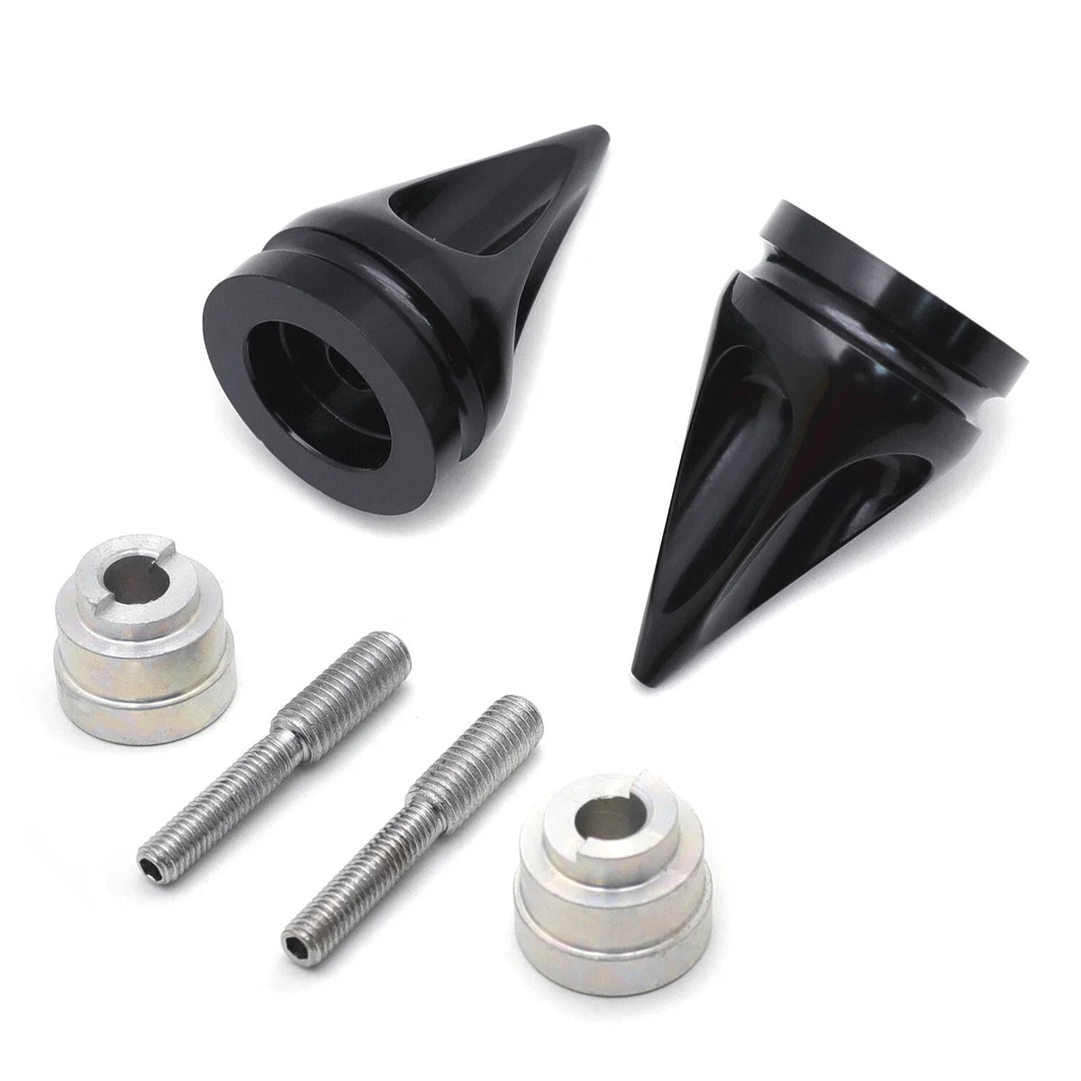 Pair of Chrome Cone Handle Bar Ends for CBR (1993–2007) Honda