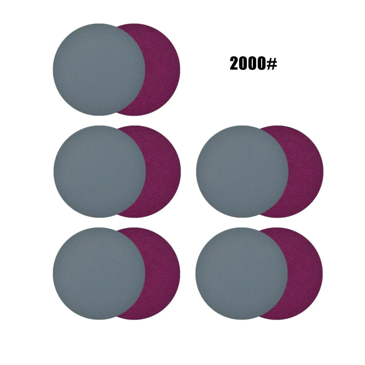 Sanding Discs Set of 10 Waterproof 1000-5000 Grit
