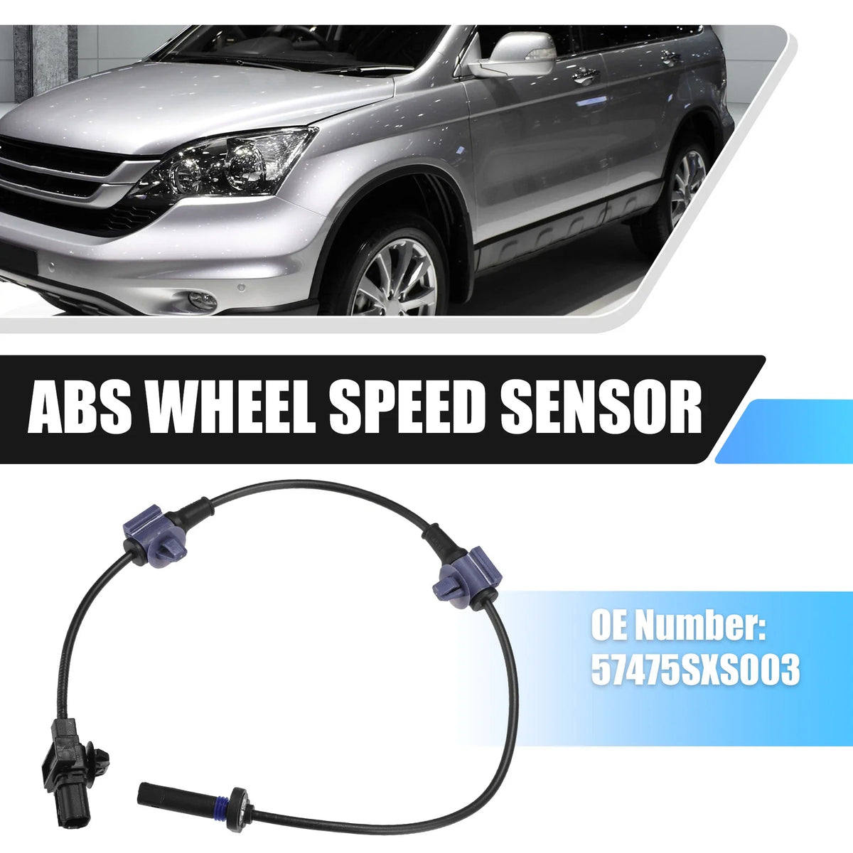 Rear Left ABS Wheel Speed Sensor for Honda CR-V (2006–2012) No.57475SXS003
