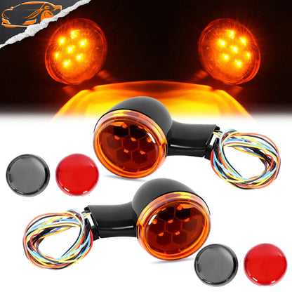 2X LED Rear Turn Signal Lights for Harley 1994-2024 Road King