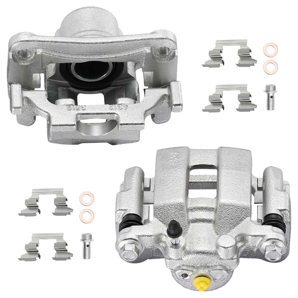 Set of 2 Rear Disc Brake Calipers with Bracket for Nissan 370Z (2010–2020)