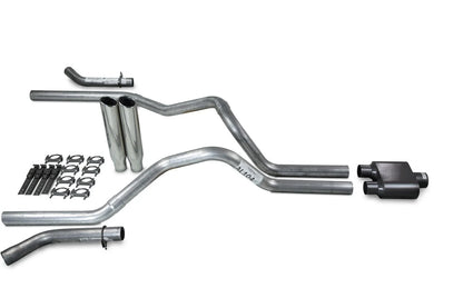 Dual Exhaust System 2.5" with Corner Exit for 1999–2006 Chevy GMC 1500