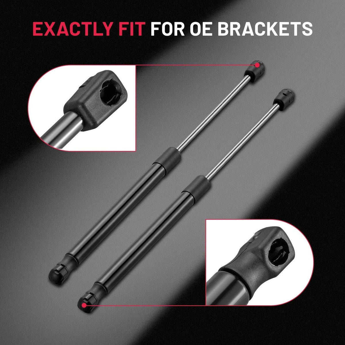 2Pcs Hood Struts for Chevy Corvette 6.0L 6.2L 7.0L 2006-2019