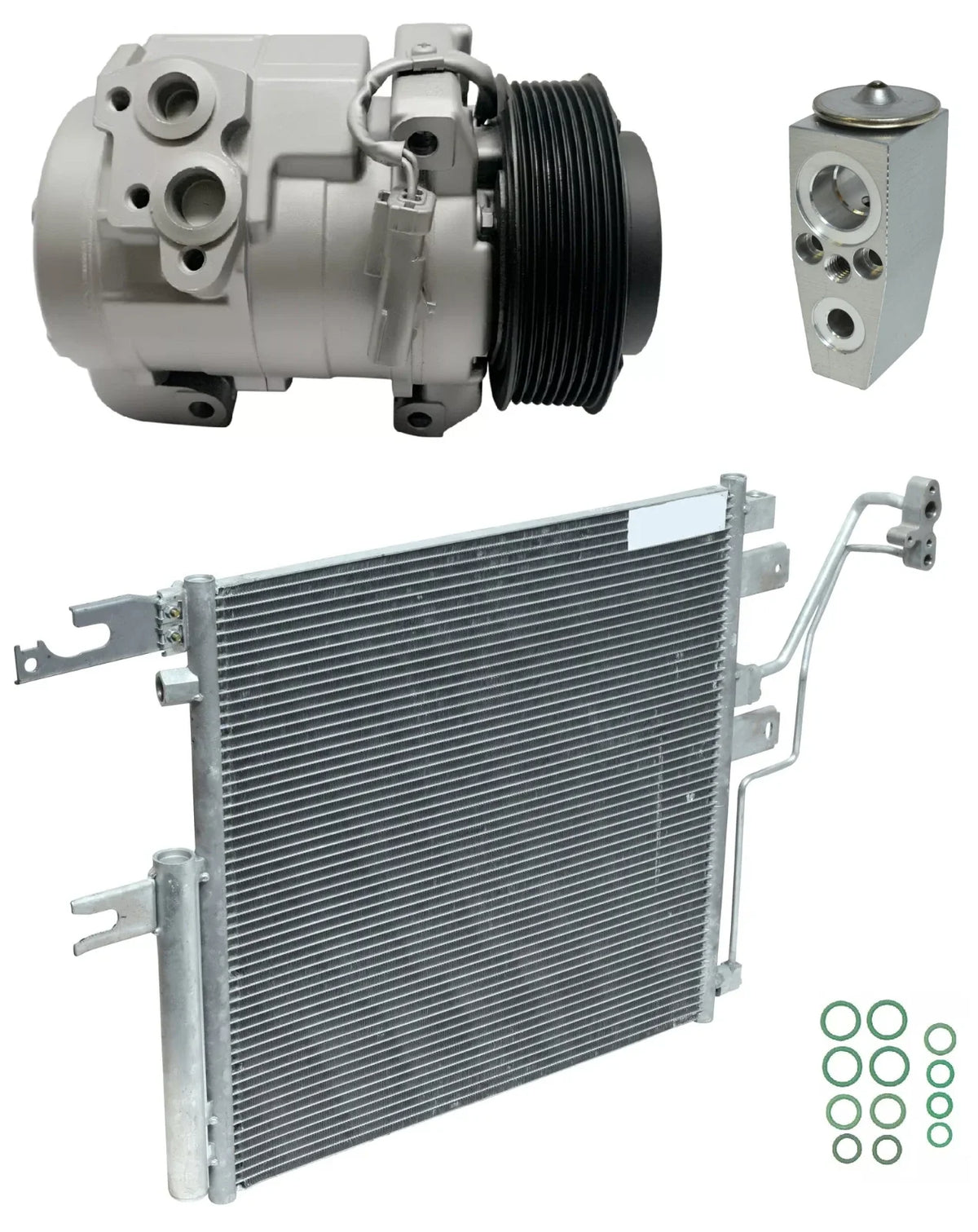 AC Compressor Kit with Condenser for Dodge Ram 3500 6.7L Turbo (2013–2018)