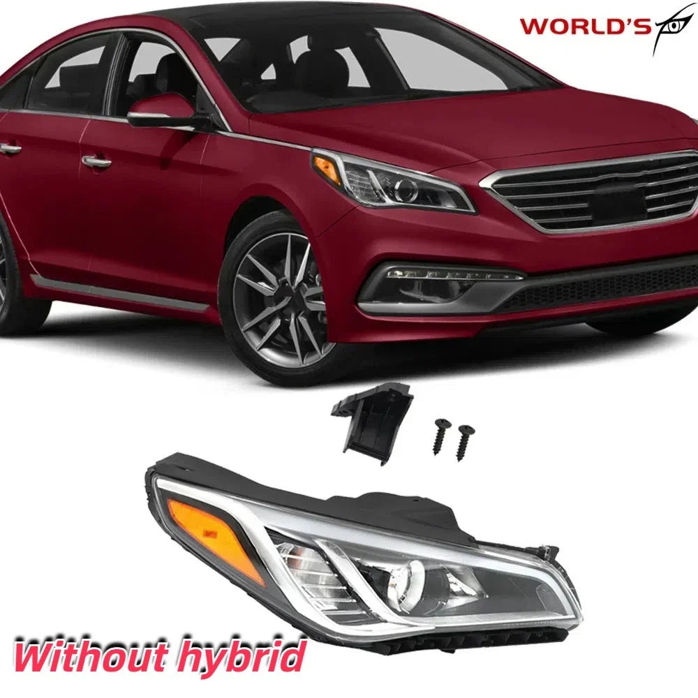 Halogen Headlight for Hyundai Sonata (2015–2017) Passenger Side