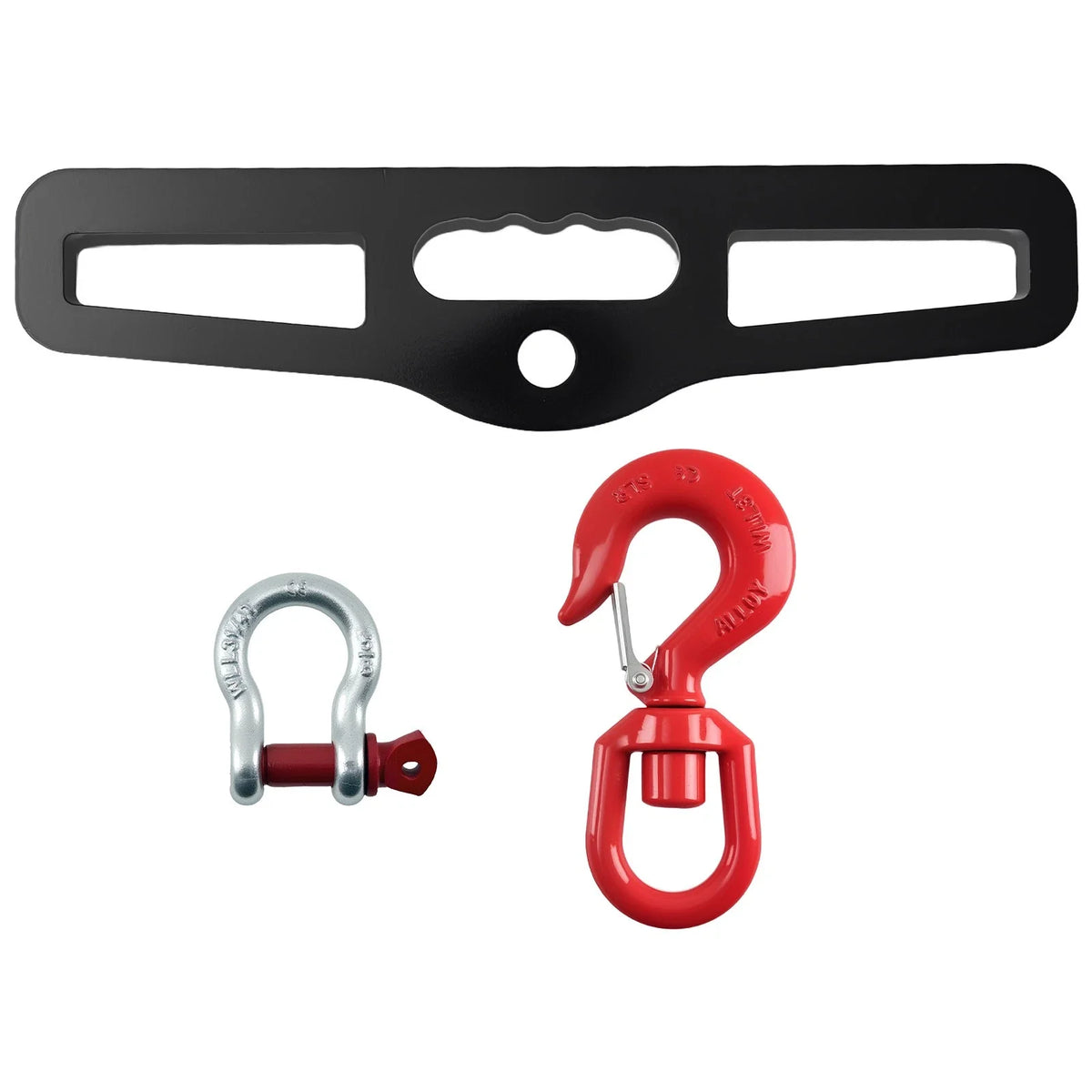 Standard Forklift Forks Double Fork Hook Attachment - 6600LBS, 360° Rotating