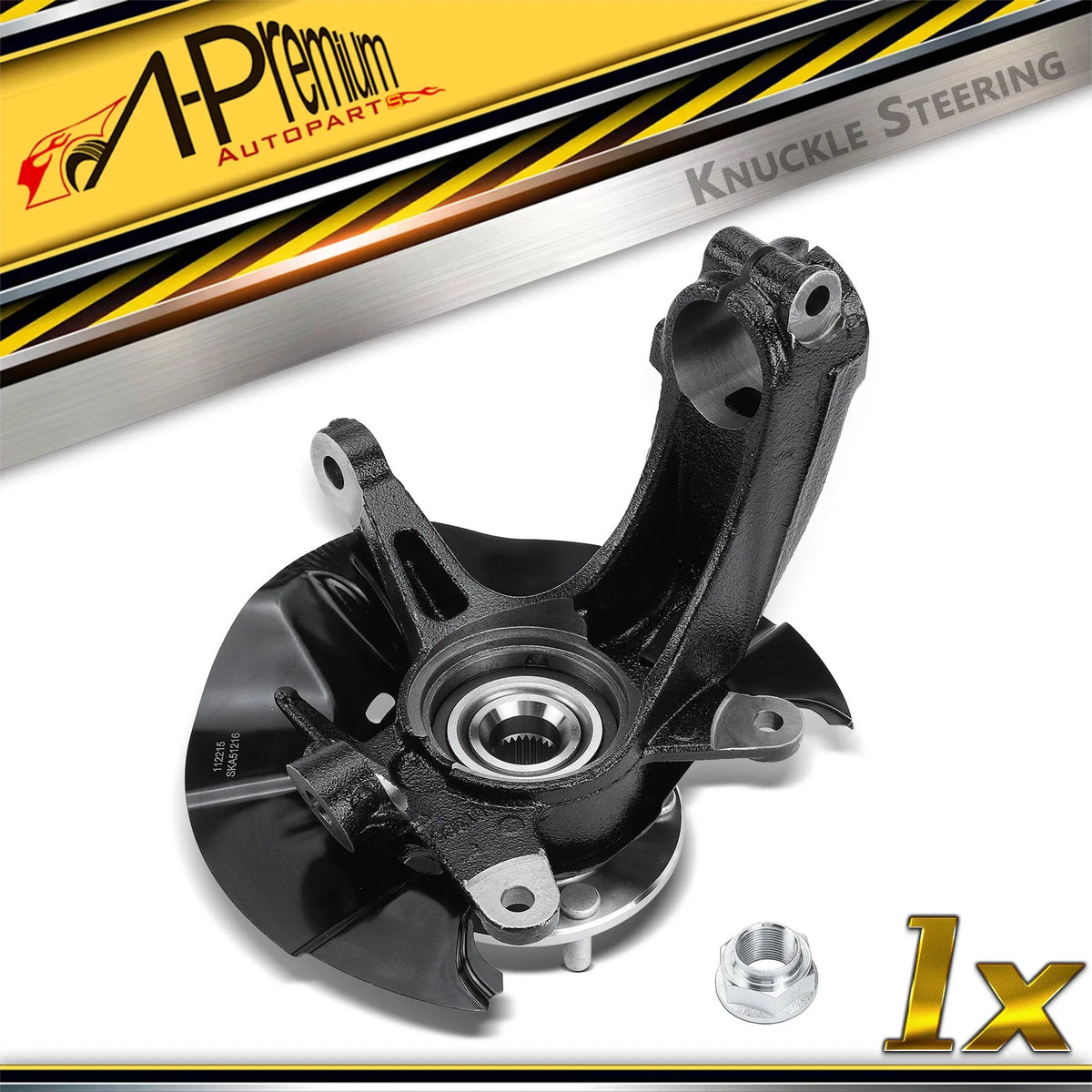 Front Left Steering Knuckle & Hub Bearing for Honda Civic (2017–2020)