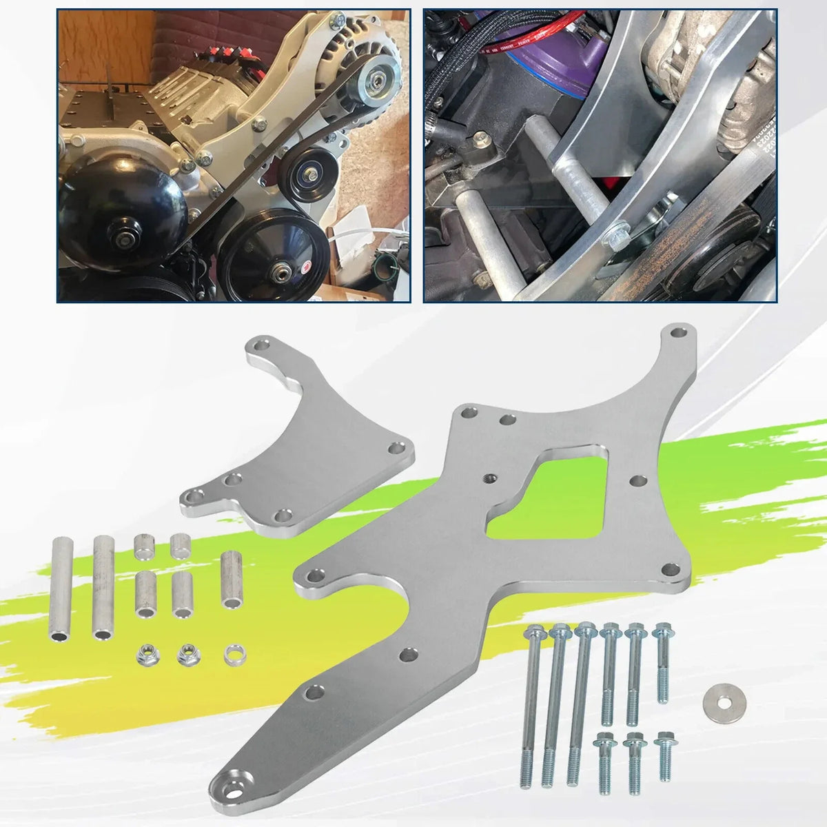 Serpentine Bracket for LS Engines (Alternator Power Steering Pump Swap)