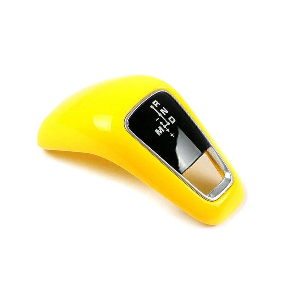 ABS Yellow Gear Shift Knob Trim Cover for Porsche Cayenne (2018-2021)