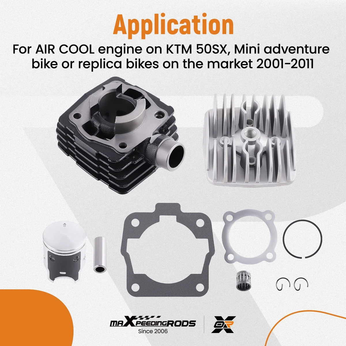 Engine Cylinder Piston Kit for KTM 50 SX 50SX (2000–2023)