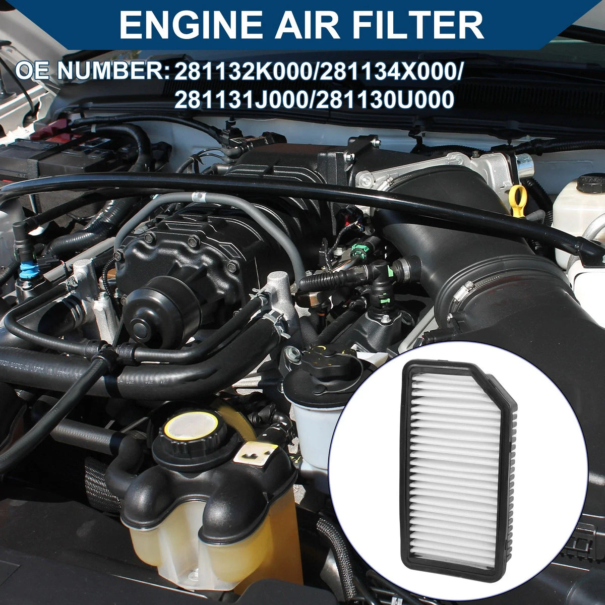 Air Filter No. 281132K000 for Kia Soul 1.6L 2.0L (2010–2011)