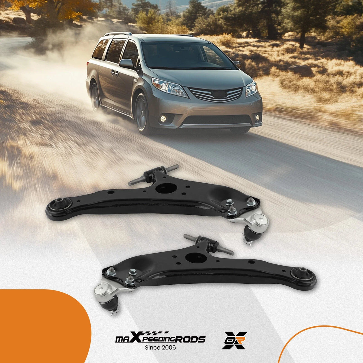 2X Front Lower Control Arm Suspension for Toyota Sienna (2011–2020)
