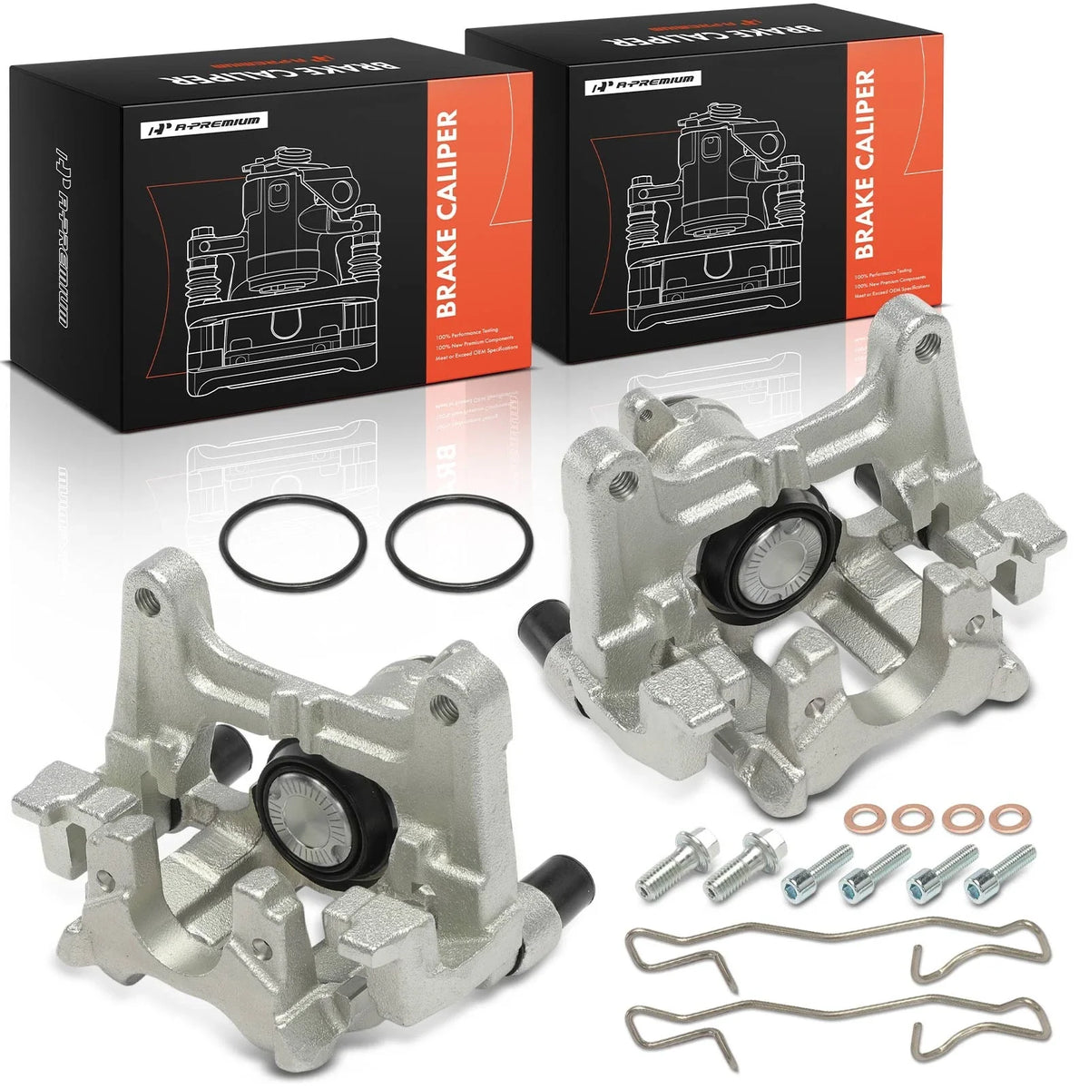 2X Rear Brake Caliper with Bracket for Buick Envision (2016–2017) AWD