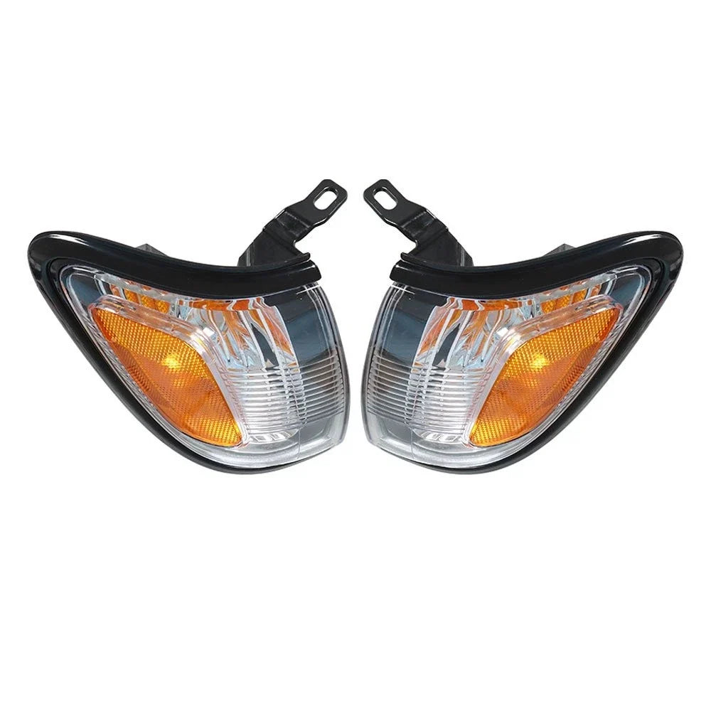 Pair of Black Border Corner Turn Signals for Tacoma (2001-2004)
