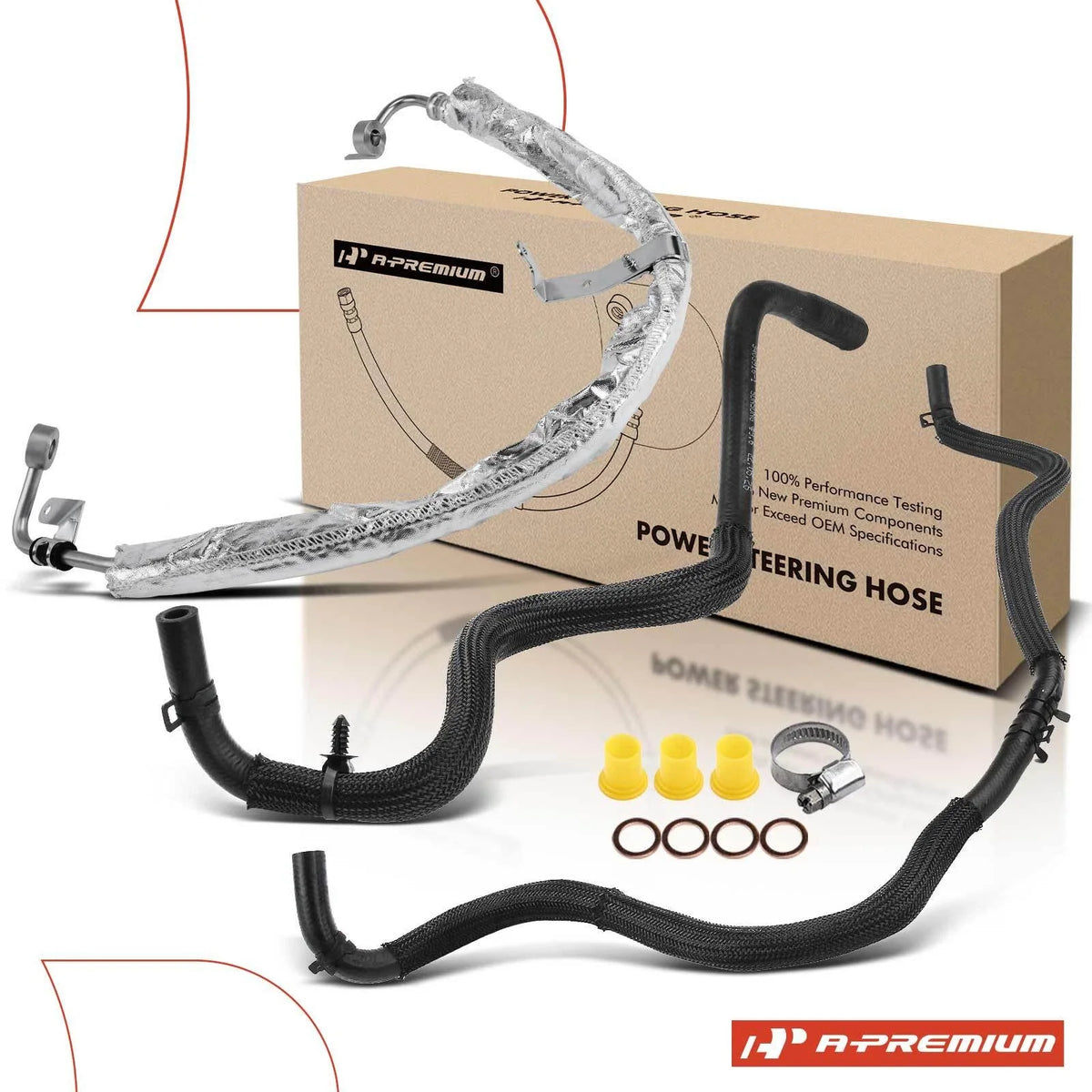 3X Power Steering Pressure & Return Line Hose for Ford Fusion (2006–2012)