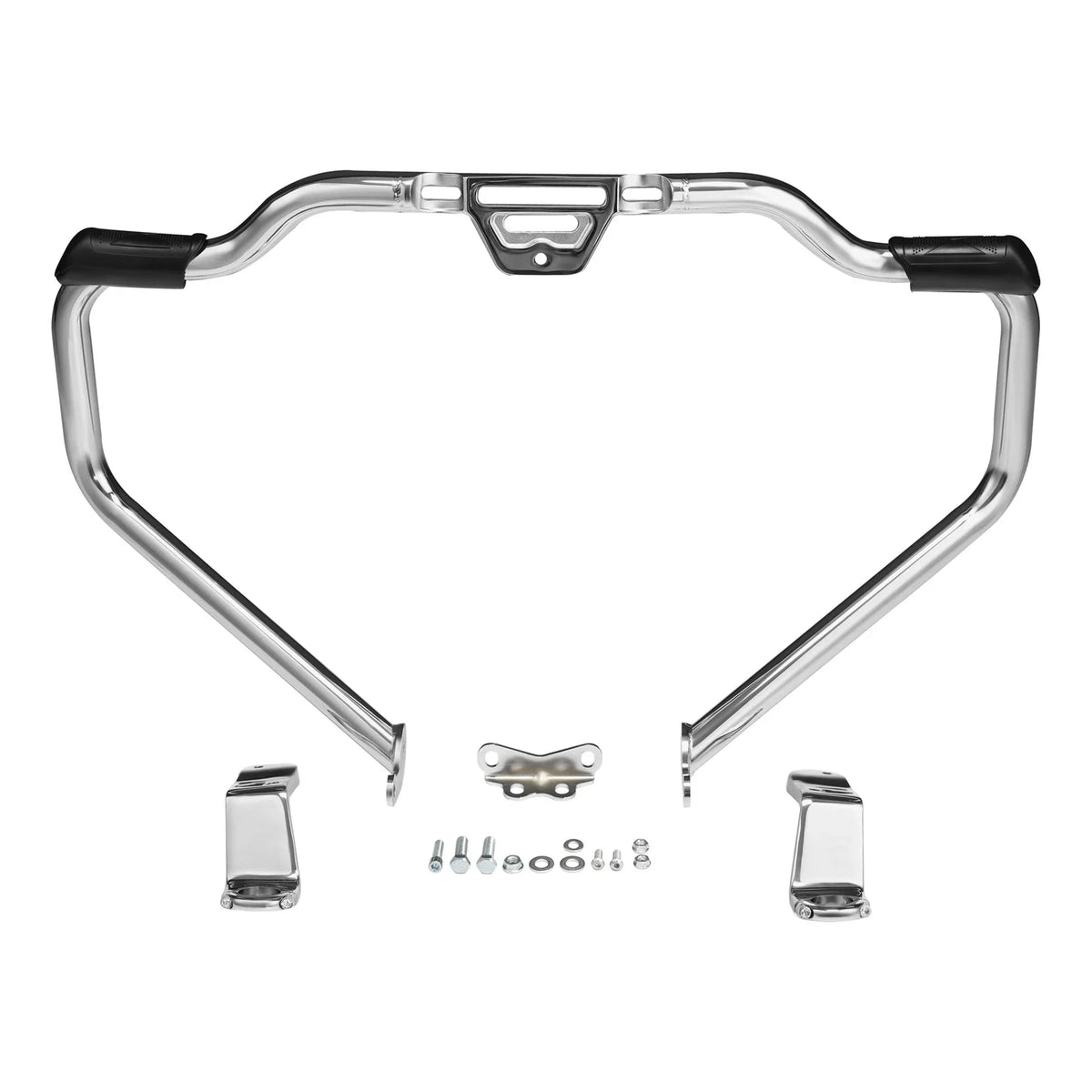 Chrome Mustache Engine Guard Bracket for Harley Low Rider ST 2022-2025
