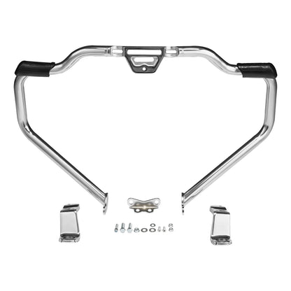 Chrome Mustache Engine Guard Bracket for Harley Low Rider ST 2022-2025