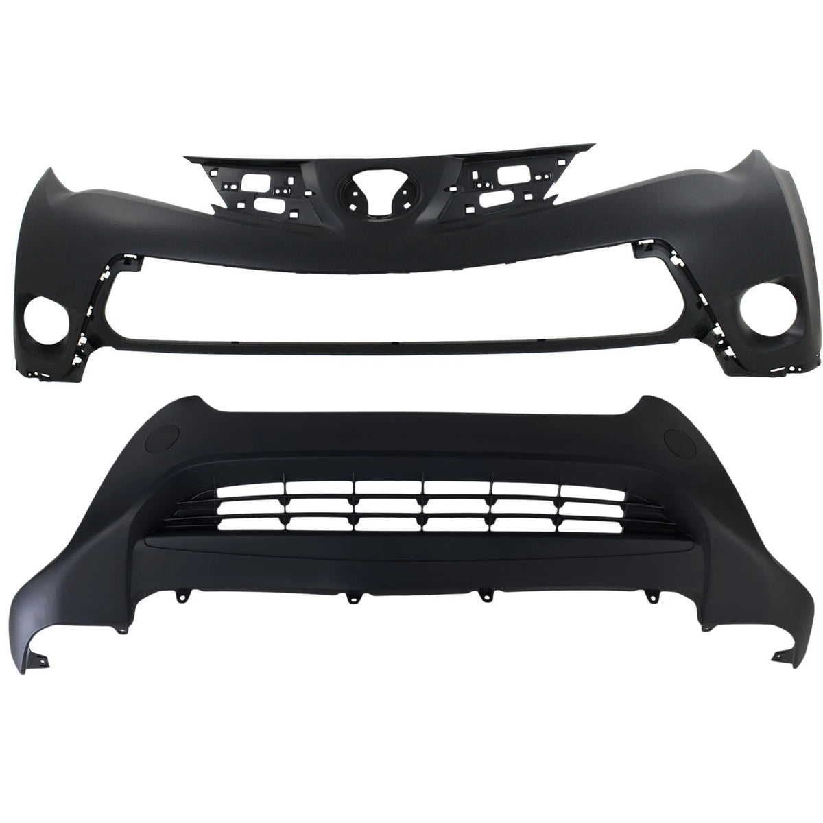 Set of 2 Front Upper Bumper Covers for Toyota (2010–2015) TO1015108C 524110R010