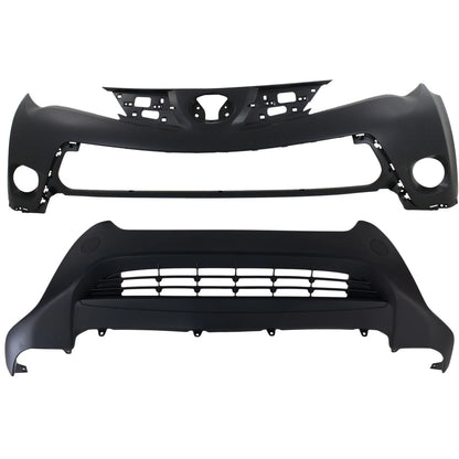 Set of 2 Front Upper Bumper Covers for Toyota (2010–2015) TO1015108C 524110R010