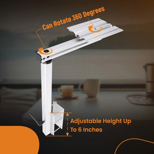 Adjustable RV Table Leg for Marine Motorhome Boat Caravan (360° Swivel)