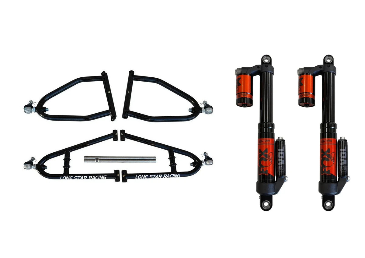Lonestar Sport +2 A-arms + Fox Float EVOL RC2 Shocks for Yamaha Raptor 700 (2006–2023)