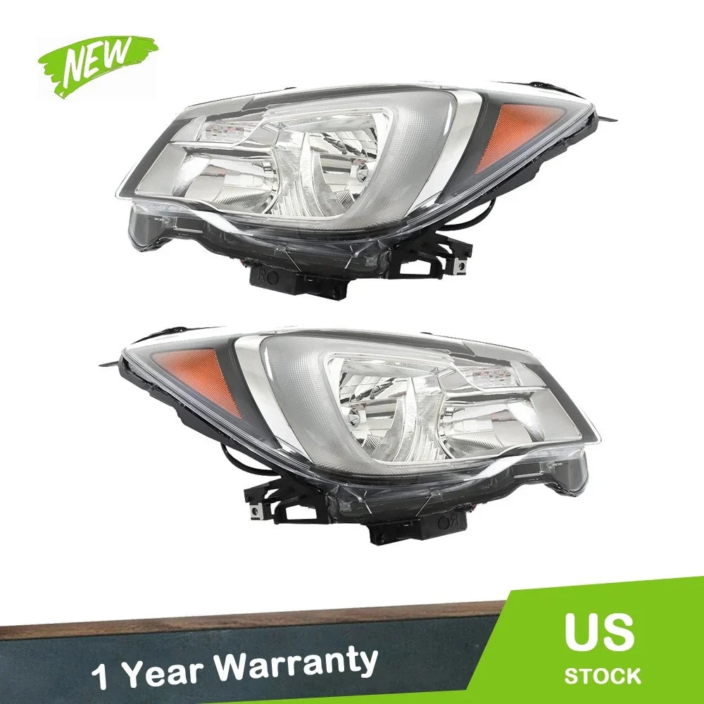 Set of 2 Clear Front Headlights for Subaru Forester (2017–2018)