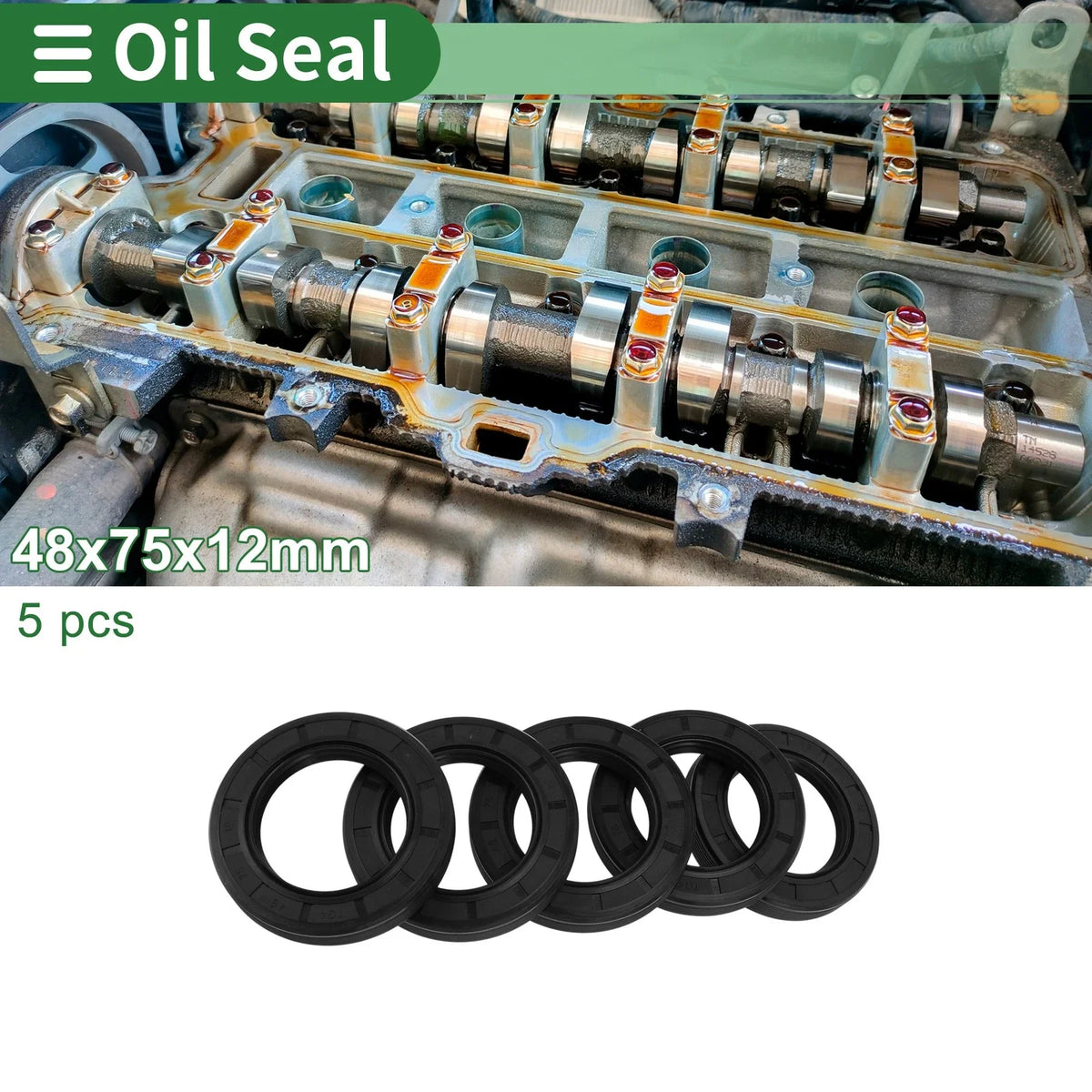 Oil Seal for Rotary Shaft (48x75x12mm)