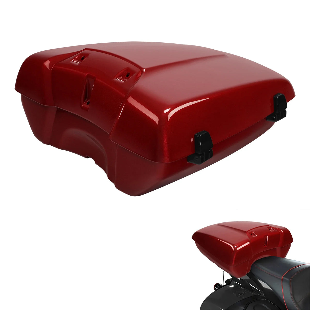Trunk Low Profile Ruby Metallic for Indian Chieftain Roadmaster 2014-2025