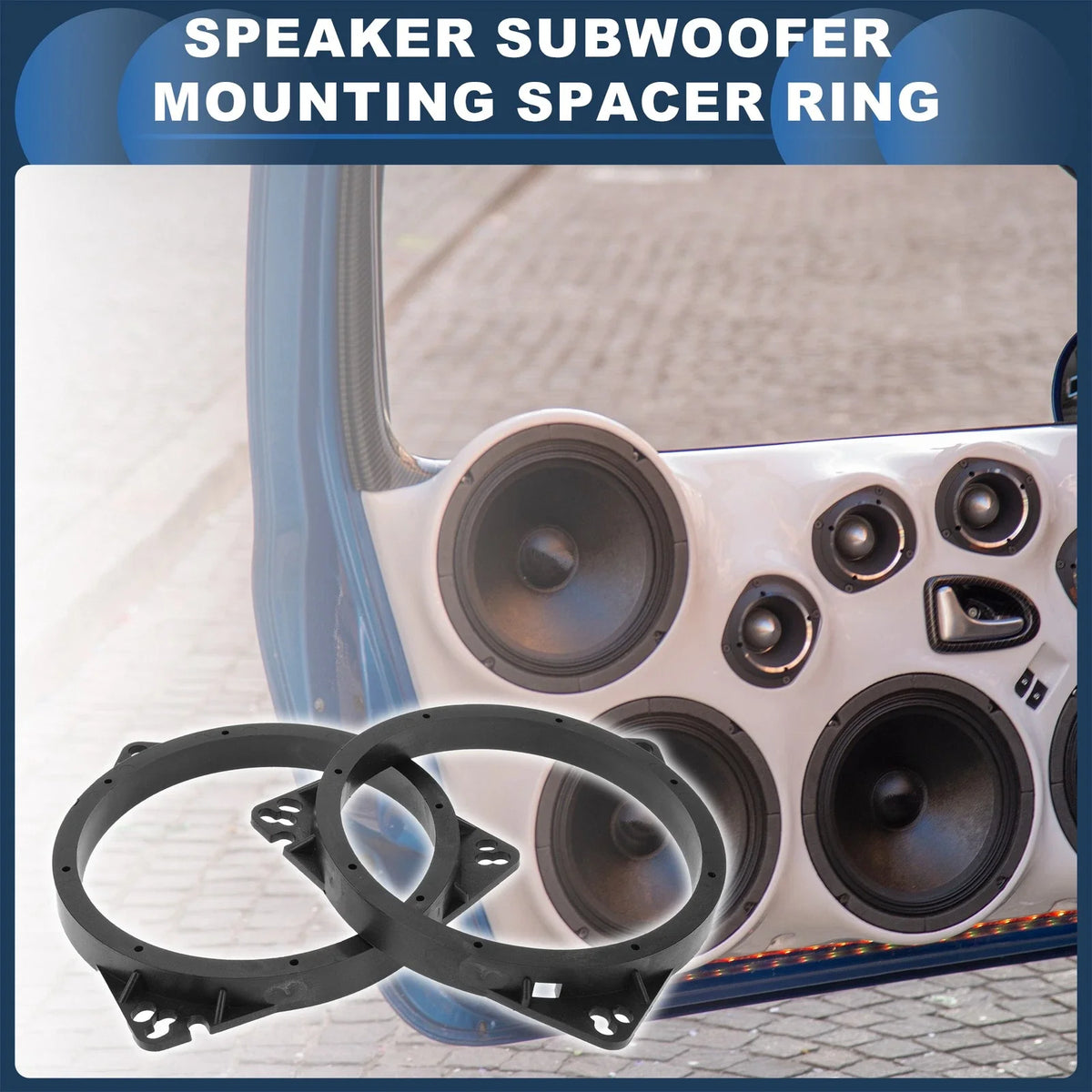 2X Speaker Spacer Ring Adaptor for Toyota 6.5" Tweeter 