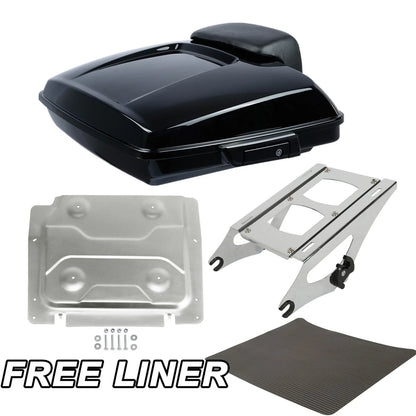 Mount Rack Plate Trunk Pad for Harley Road Glide Electra 2014–2026
