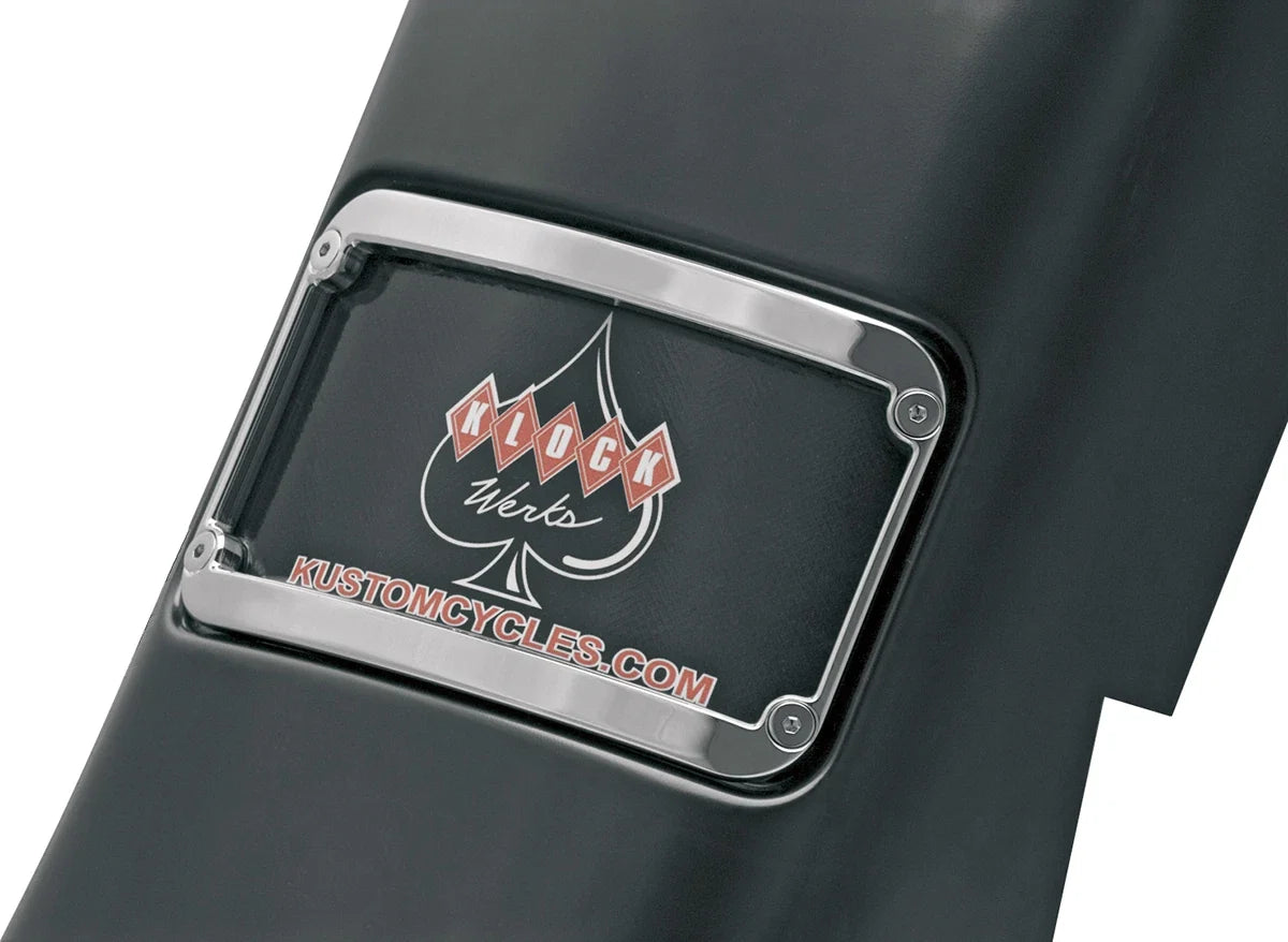 Chrome License Plate Frame for KLOCK WERKS (KWS-01-0082-C)