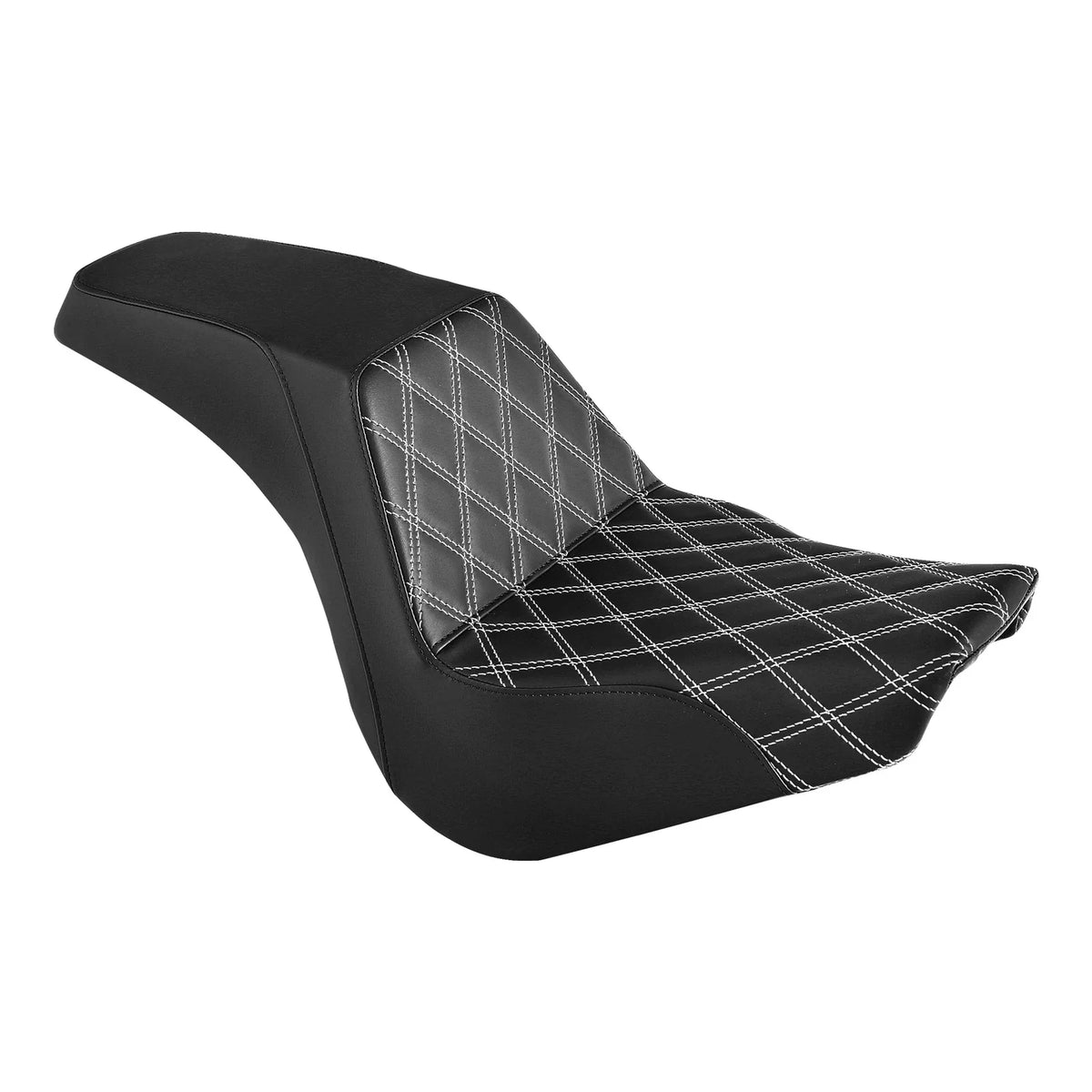 Driver and Passenger Black Seat for Harley Softail Street Bob 2018-2023