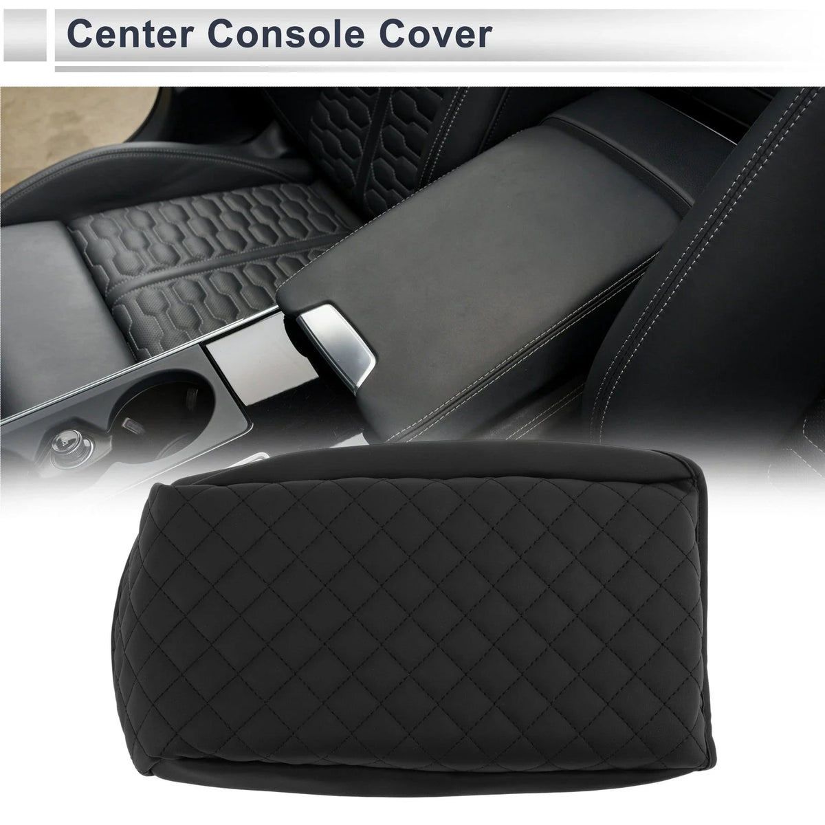 Center Console Cover for Toyota 4Runner (2010–2024) Black 1 Pc