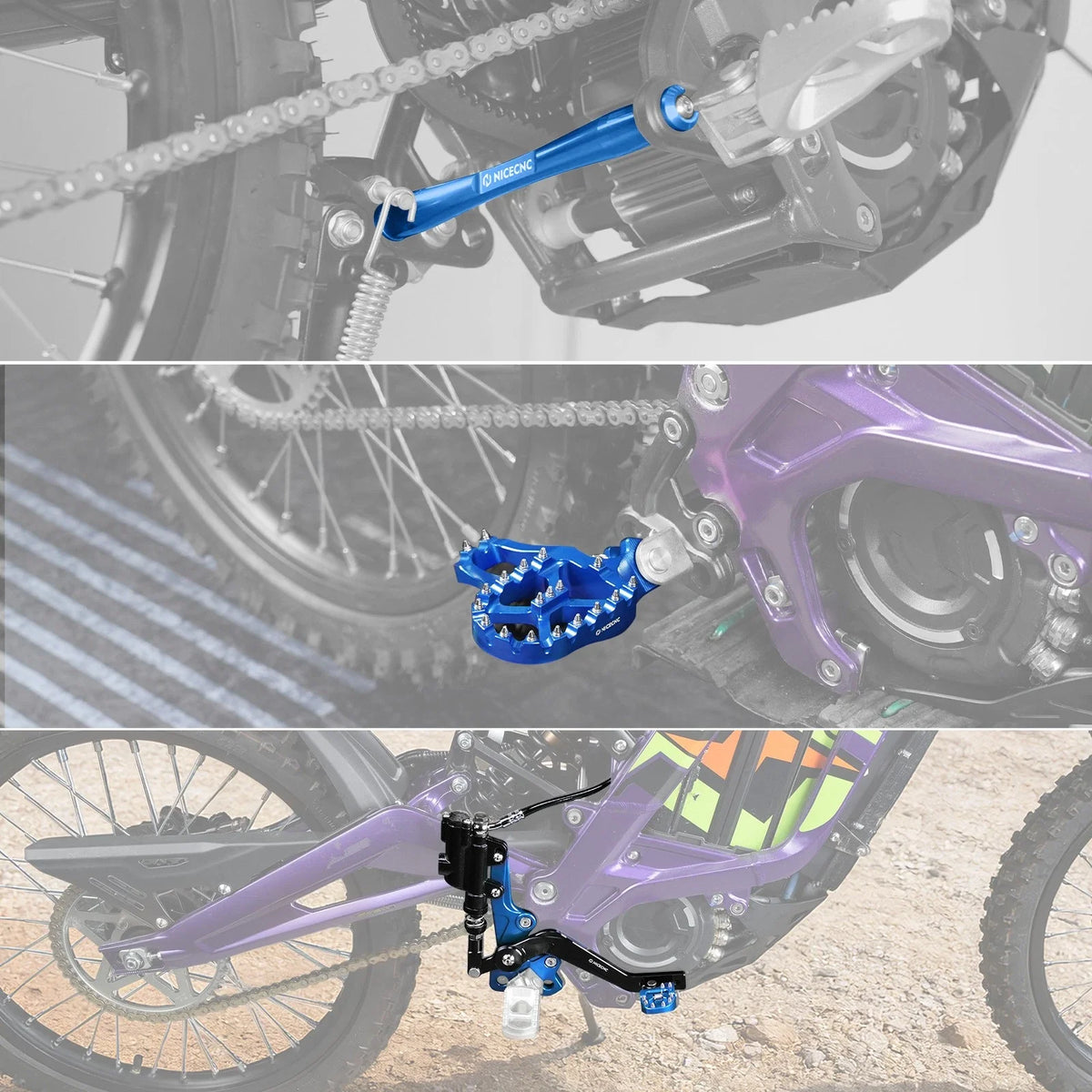 Hydraulic Foot Brake Footrest Support Brace for Surron Light Bee X S (2019–2023)