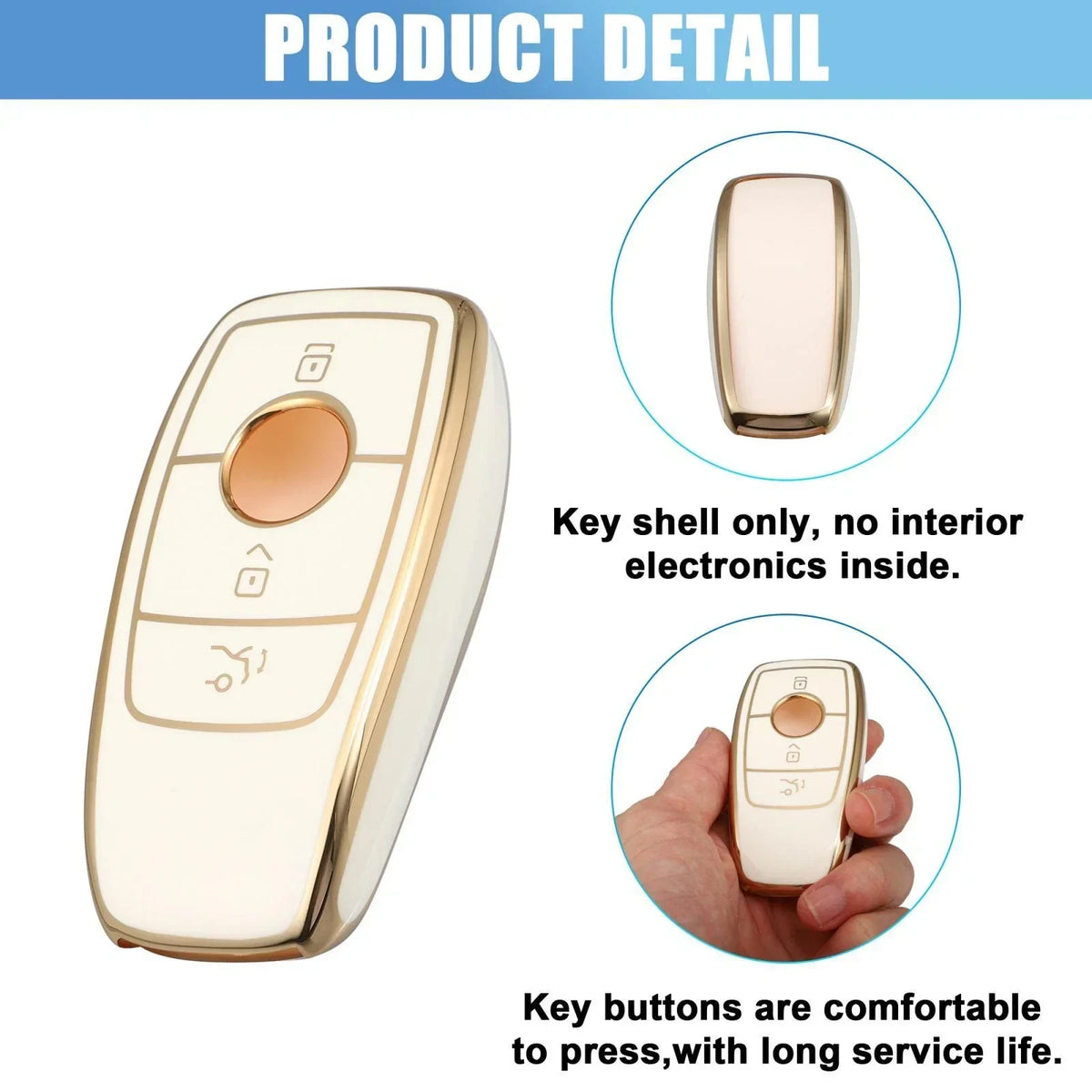 Silicone Case Cover for Smart Key Fob - Mercedes-Benz A-Class 2019-2021
