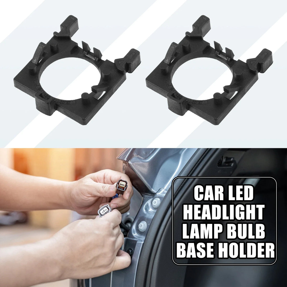 H7 Low Beam LED Headlight Bulb Base Holder for Ford Focus 